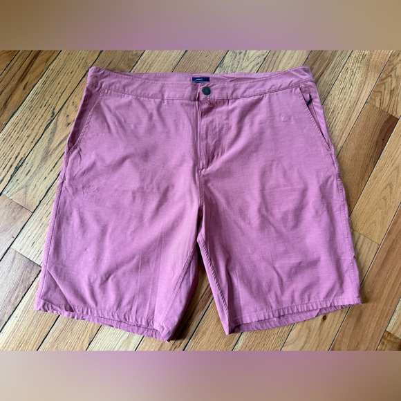 Johnnie-O Dawn 2 Dusk Hybrid Shorts Lightweight Pockets Malibu Red Men’s Size 38 - Picture 3 of 16
